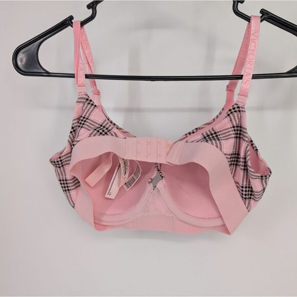 Victoria's Secret Pink and Black Checkered Bra - Picture 3 of 4
